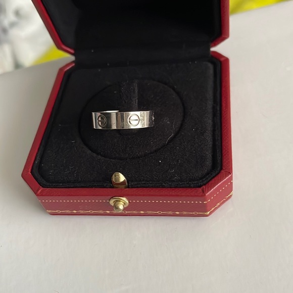 Cartier Jewelry - Cartier love ring in great condition. 18k white gold. Please see size chart.